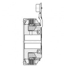 Муфта электромагнитная масляная Е 140 VAR 00 - 3200 Warner Electric